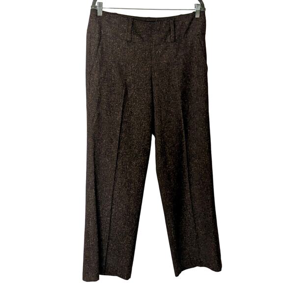 Sharagano Brown and Tan Tweed Slacks Women's Size 12 - Picture 1 of 6